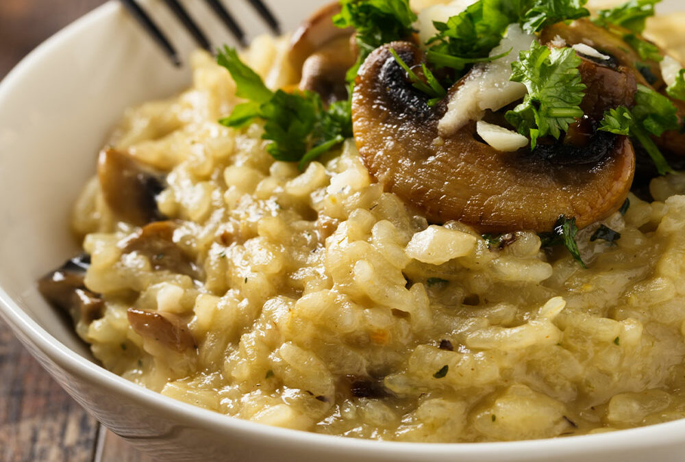 Feines Risotto mit Champignons