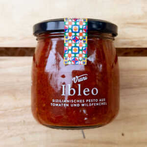 Viani Ibleo Rotes Pesto mit Tomaten & Wildfenchel – Sizilianische Spezialität, vegan, im Glas